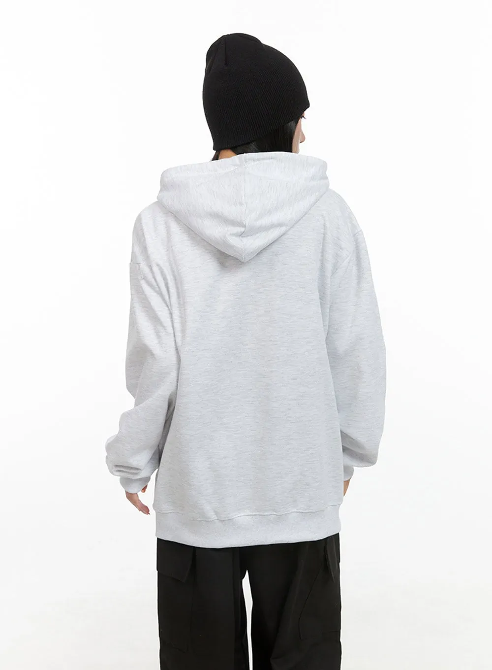 Cotton Oversize Graphic Hoodie CS403