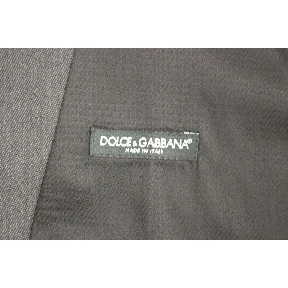 Dolce & Gabbana Elegant Gray Wool Formal Vest