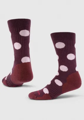 Dotalicious Light Cushion Crew Socks - Wild Ginger Dot