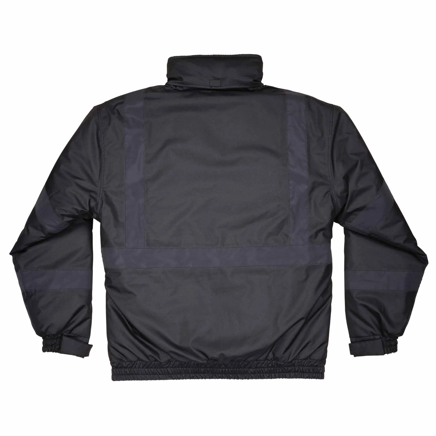 Ergodyne 25642 8377EV S Black Non-Certified Hi-Vis Bomber Jacket - Quilted