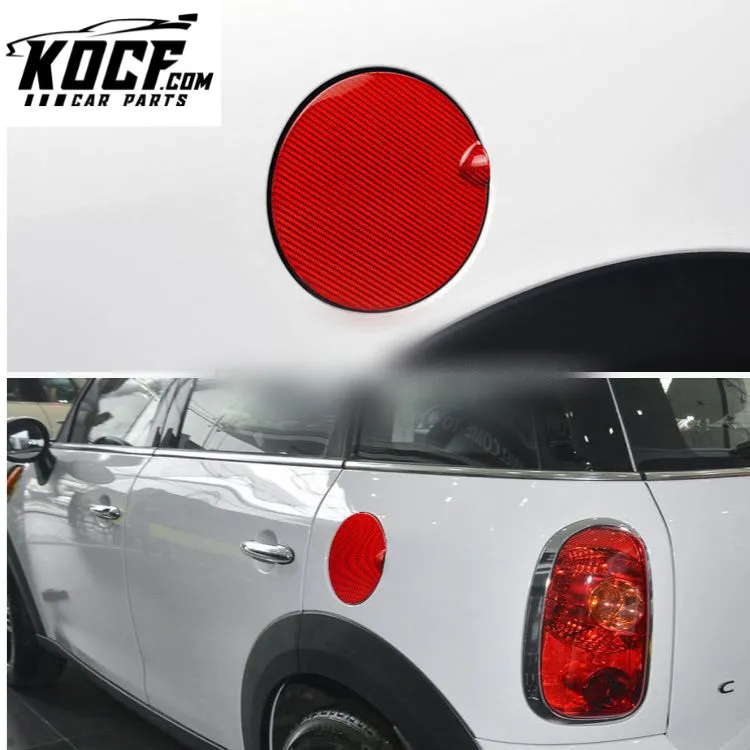 ES Car Fuel Oil Tank Exterior Accessories Trim Car Accessories Cover For MINI R56 LCI Clubman R55 Carbon Fiber Car Fuel Tank