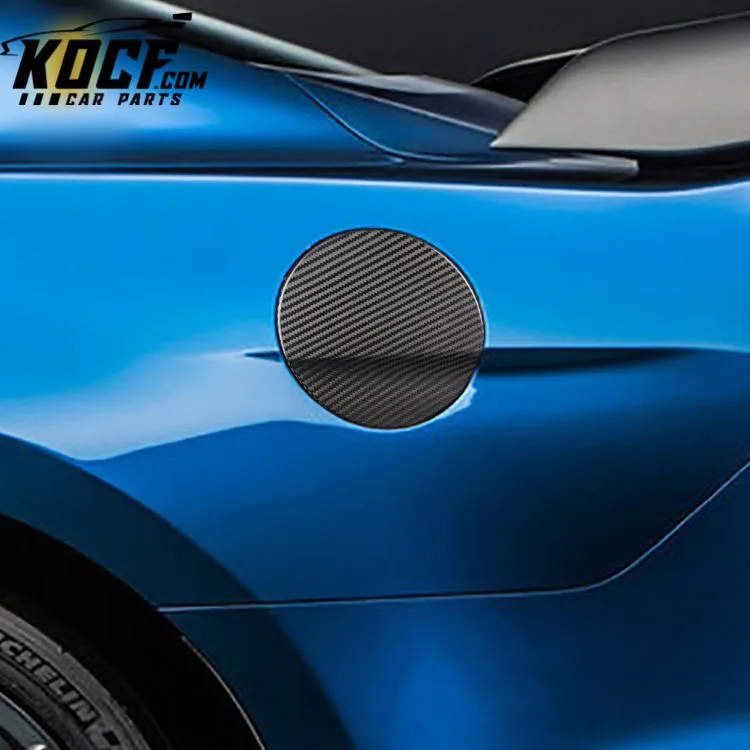 ES W-YM-122 Carbon Fiber Auto Exterior Accessory Gas Tank Cover For Mustang