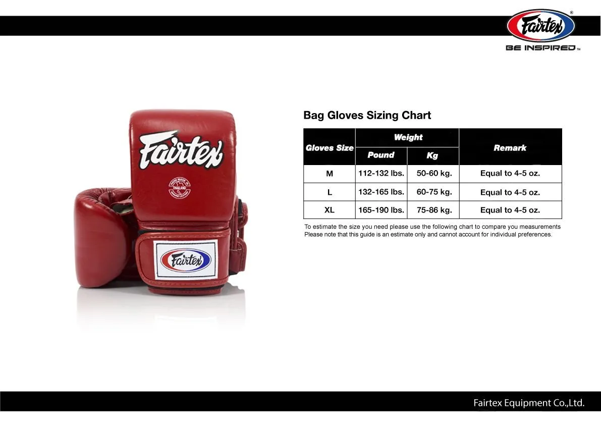 Fairtex CROSS TRAINER BOXING & BAG GLOVES TGT7 Black