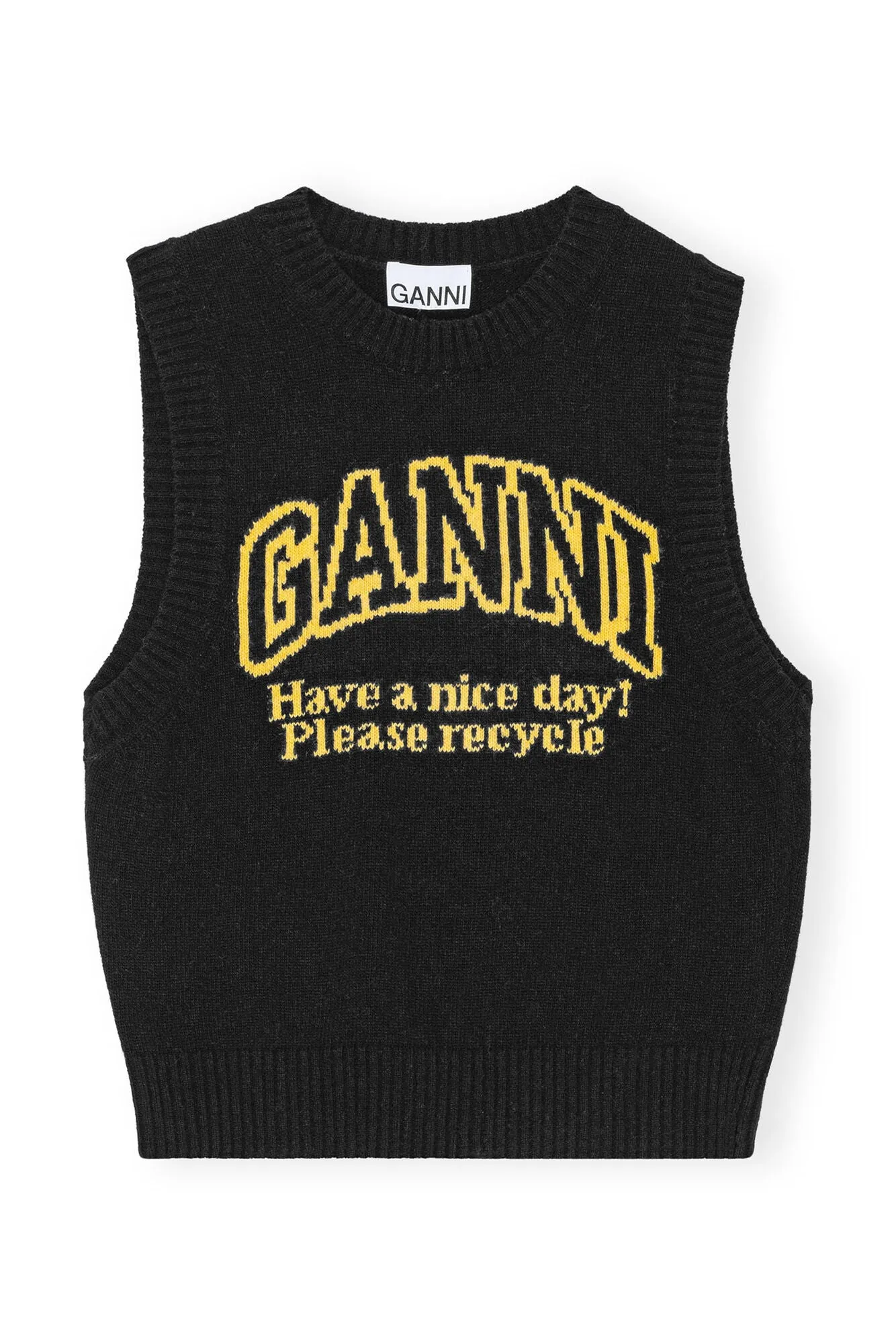 GANNI K2091 HAVE A NICE DAY VEST