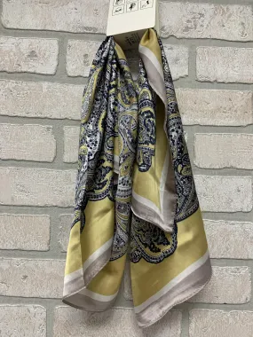 Headband Scarf - Paisley Gold