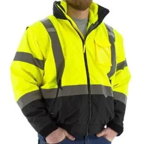 High Visibility 8-in-1 Waterproof All-Season Bomber Jacket and Liner System - Majestic