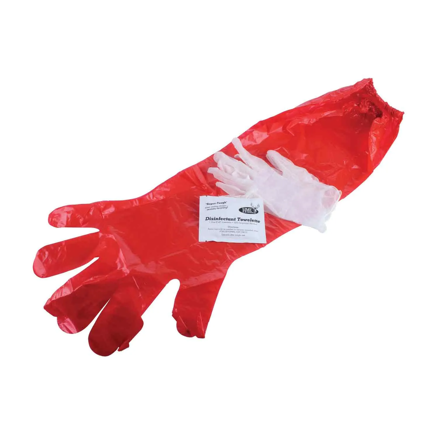 HME Game Cleaning Gloves with Disinfecting Towelette