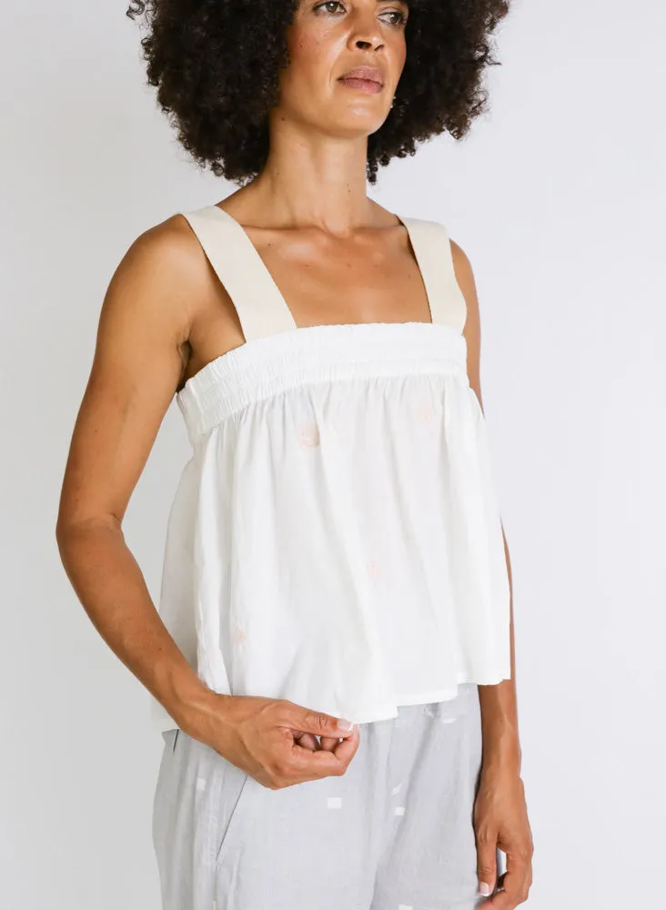 Hope Tank, white shapes sample, size S