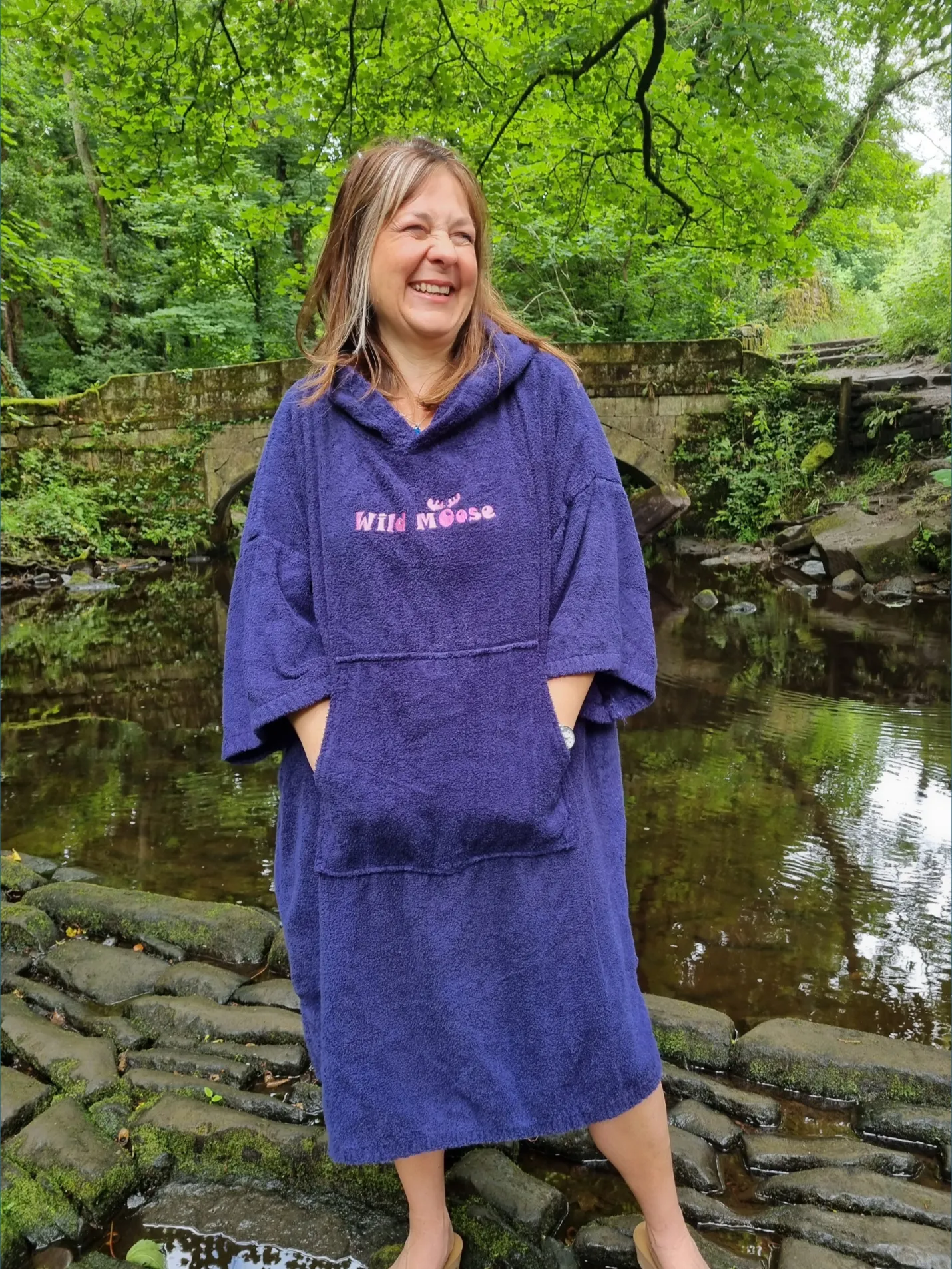 Inky Octopus - bamboo/cotton poncho towel