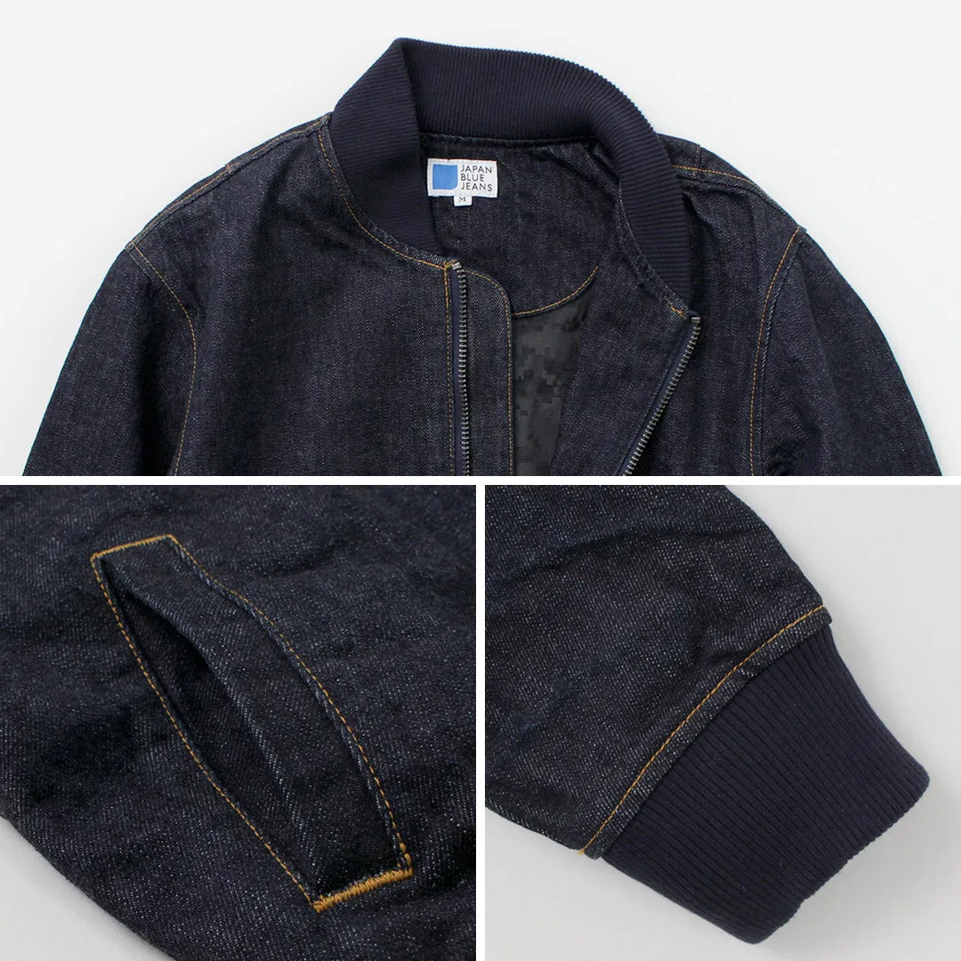 JAPAN BLUE JEANS / 13.5oz Crunch Denim Bomber Jacket