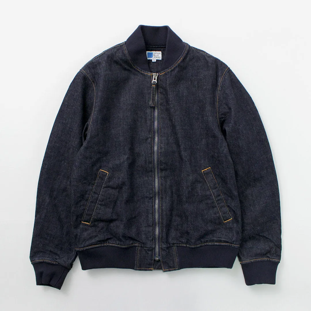 JAPAN BLUE JEANS / 13.5oz Crunch Denim Bomber Jacket