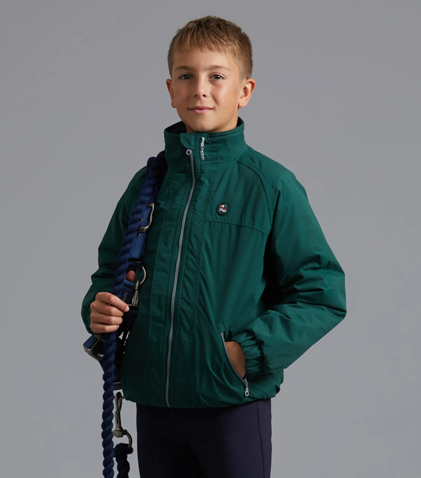 Junior Pro Rider Unisex Riding Jacket Green