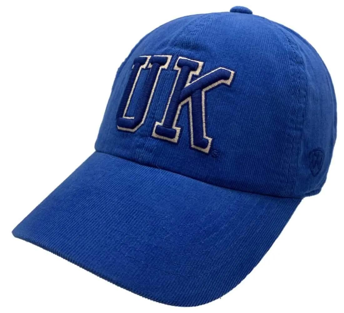 Kentucky Wildcats TOW Royal Blue Corduroy "Artifact" Style Adj. Relax Hat Cap