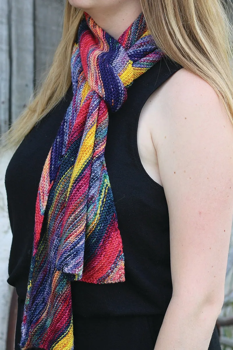 Koigu Pencil Box 2.0 Collection Patterns - Dance Club Scarf - PDF Download