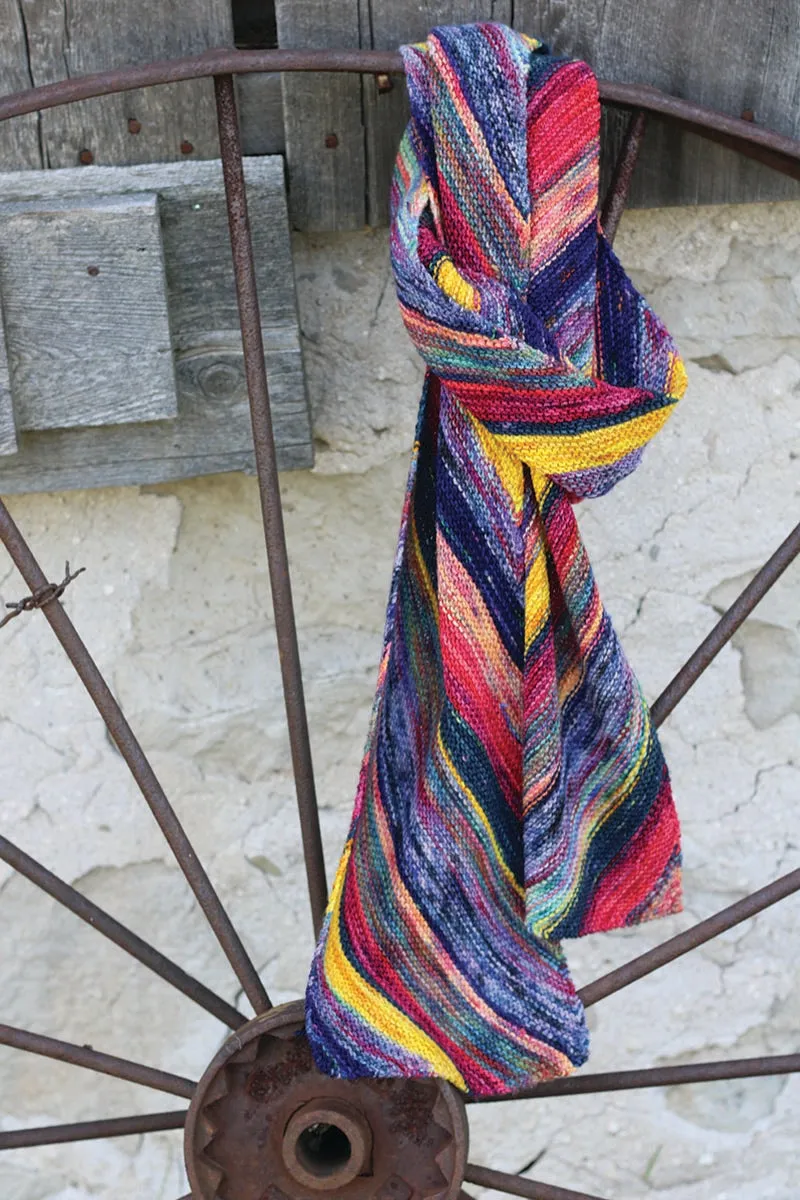 Koigu Pencil Box 2.0 Collection Patterns - Dance Club Scarf - PDF Download