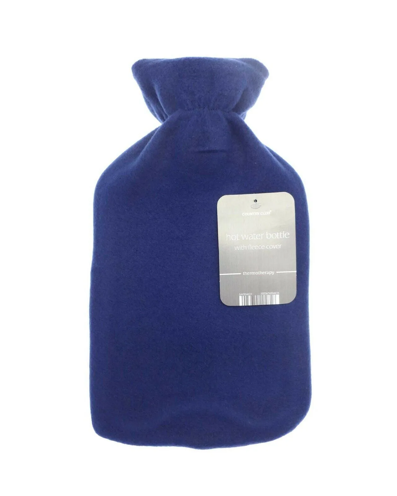 LARGE 1L NATURAL RUBBER HOT WATER BOTTLE WITH WARM KNITTED FLEECE FAUX FUR COVER