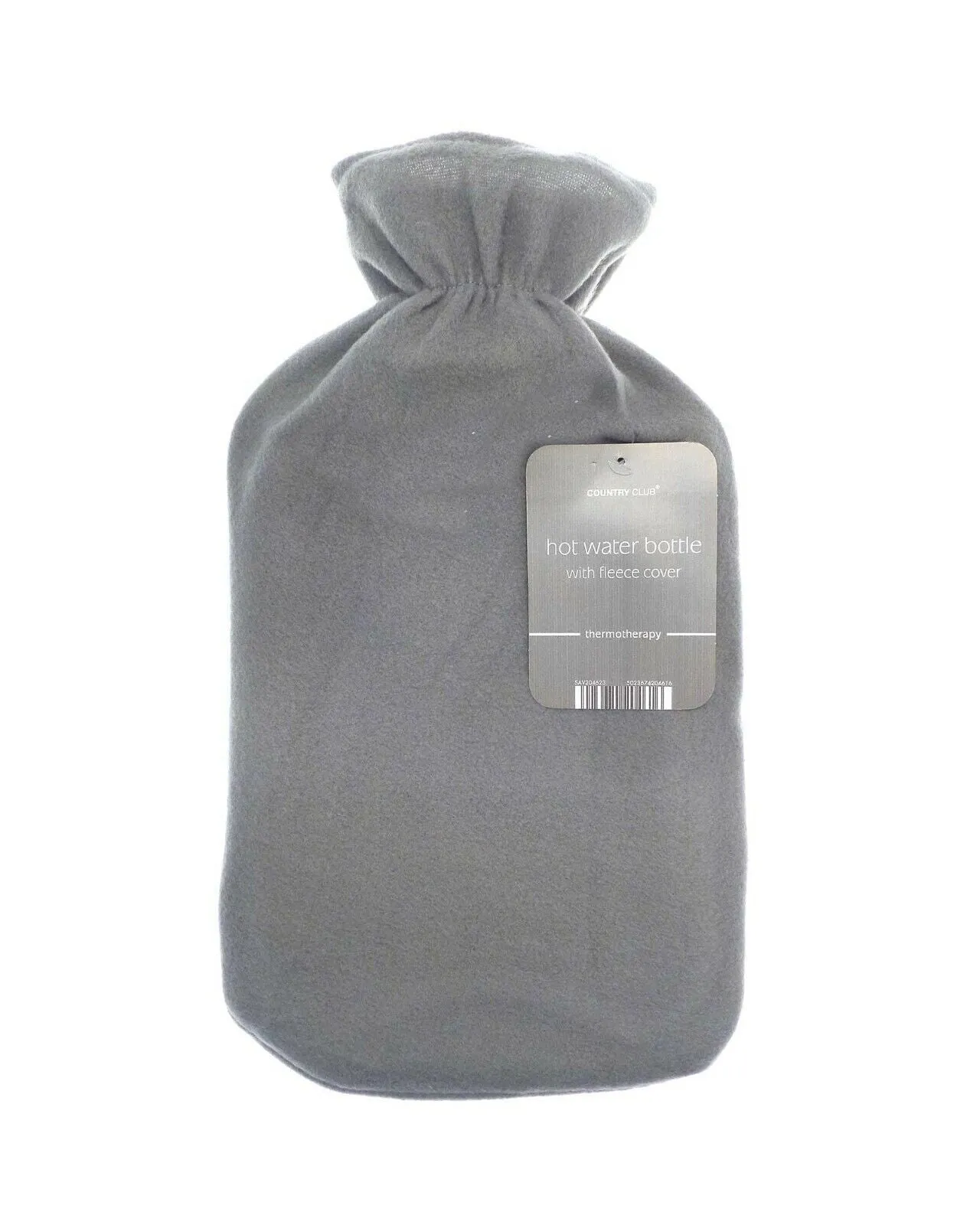 LARGE 1L NATURAL RUBBER HOT WATER BOTTLE WITH WARM KNITTED FLEECE FAUX FUR COVER