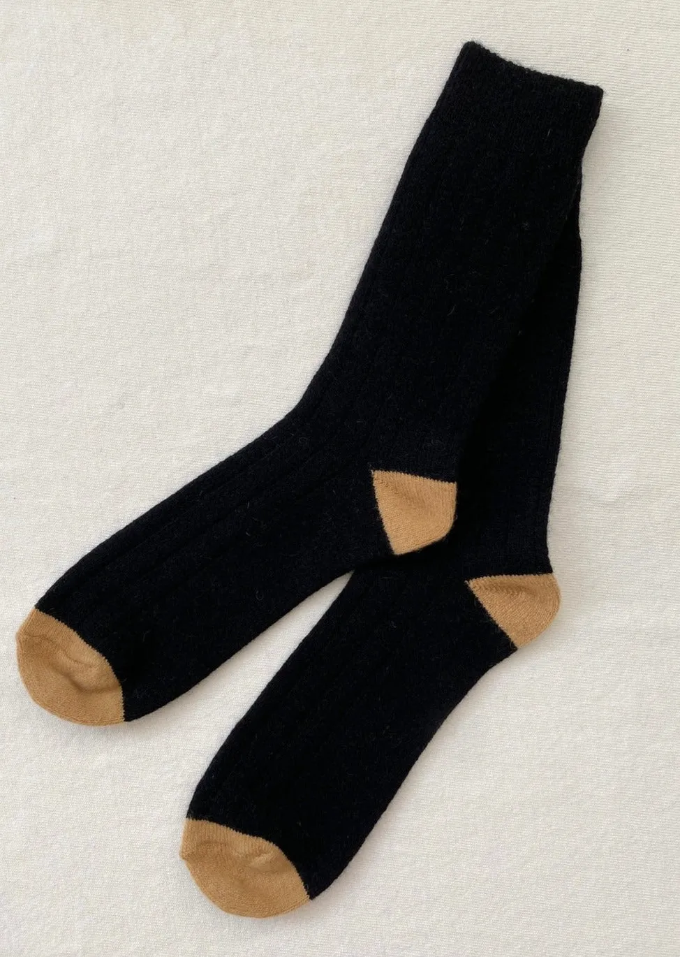 Le Bon Cashmere Socks Black