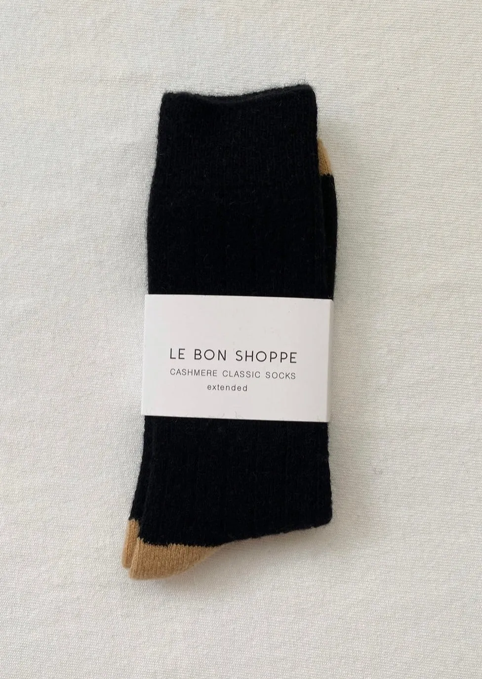 Le Bon Cashmere Socks Black