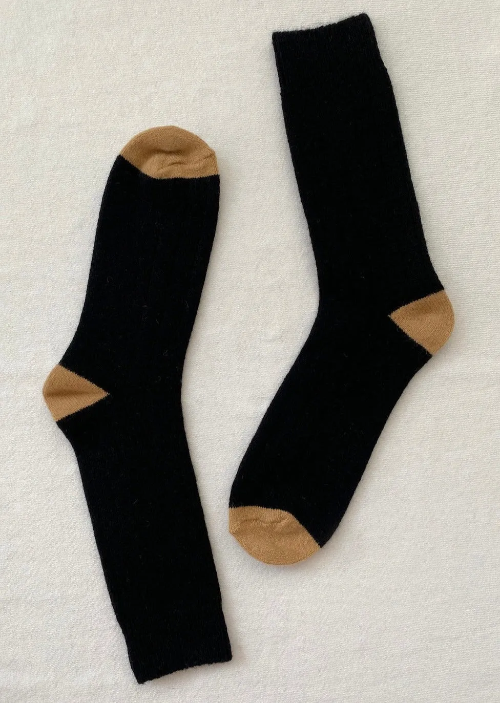 Le Bon Cashmere Socks Black