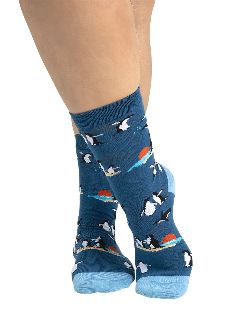 Little Penguins Women's Bamboo Crew Socks