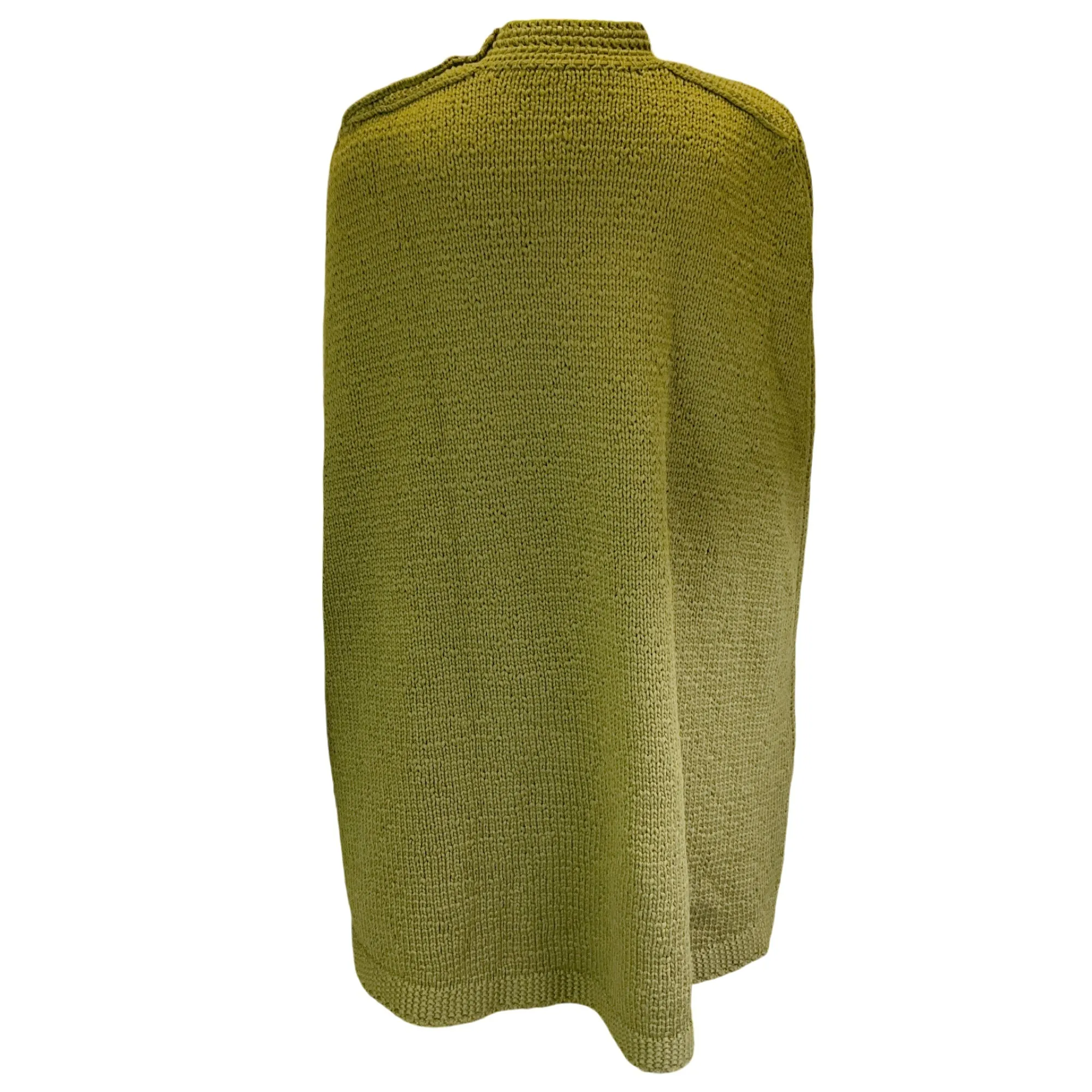 Marc Jacobs Olive Green Wool and Cashmere Knit Poncho / Cape