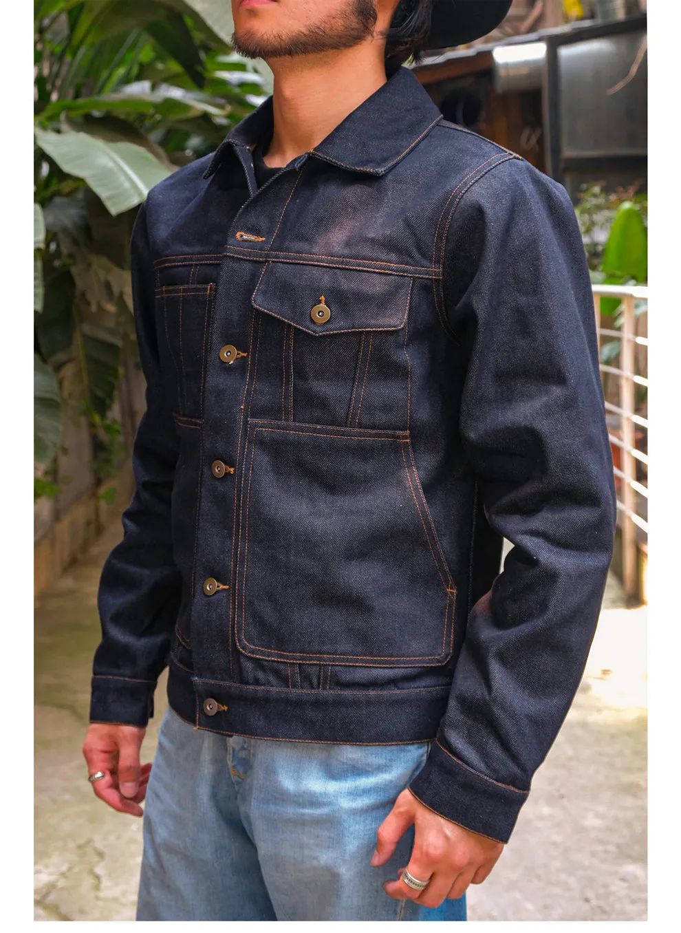 Men's 16.5OZ Denim Cruiser Jacket