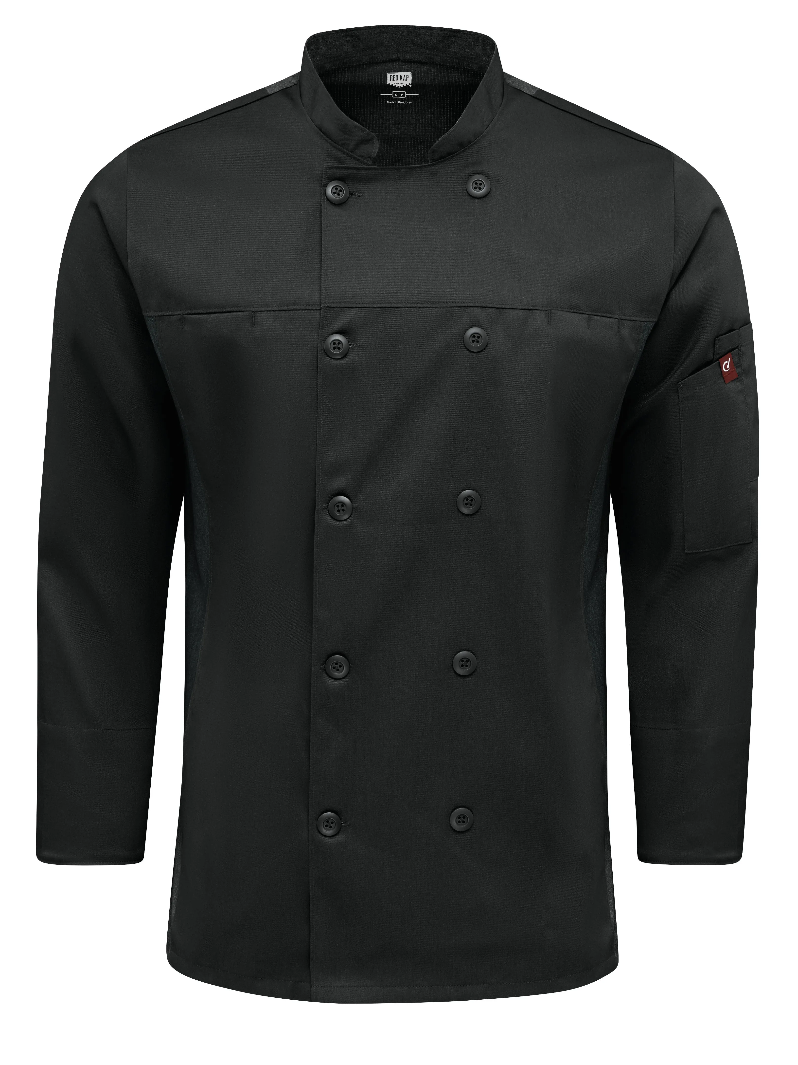 Men's Deluxe Airflow Chef Coat 054M - Black