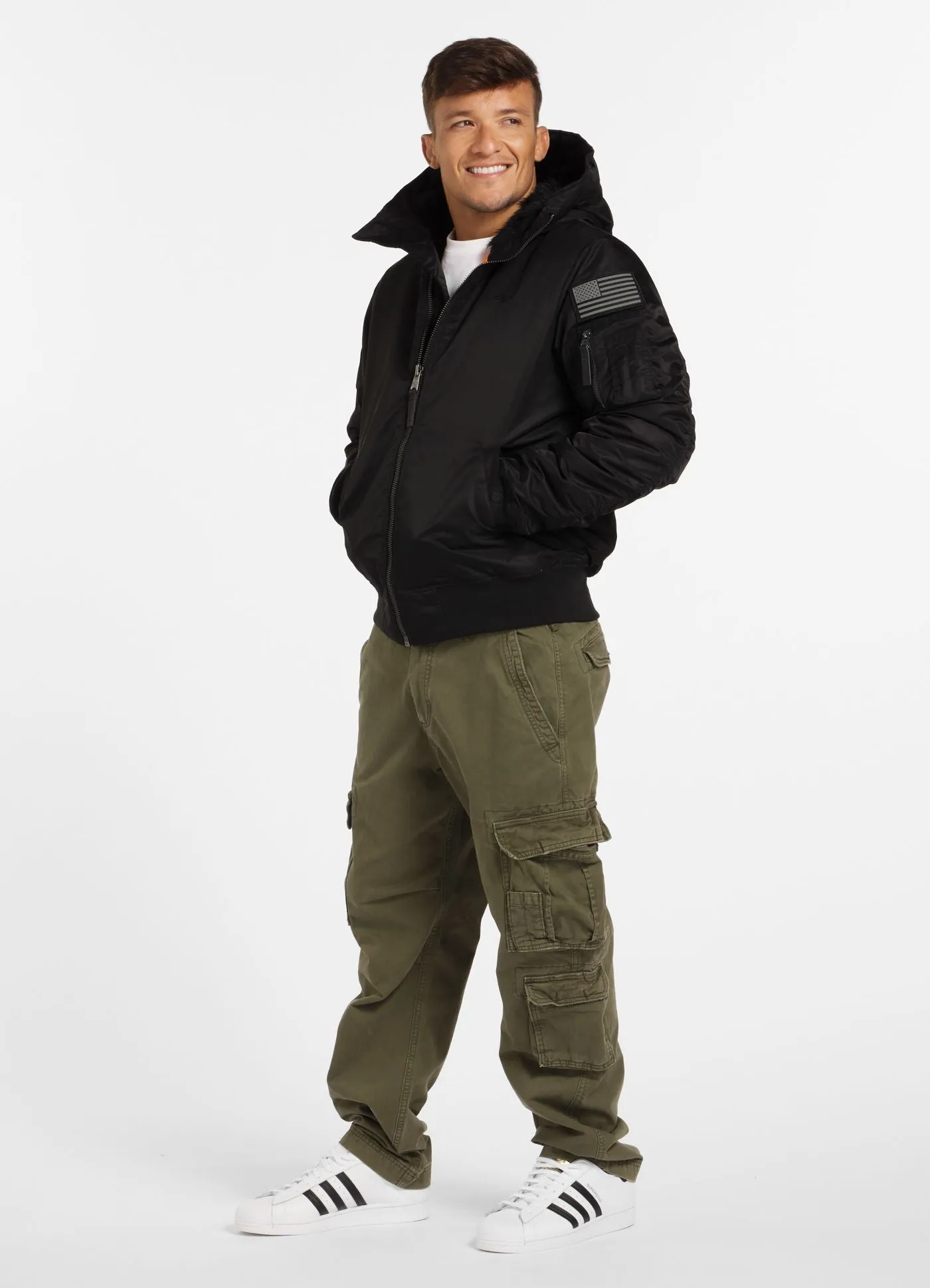 Men's winter hooded jacket Encino