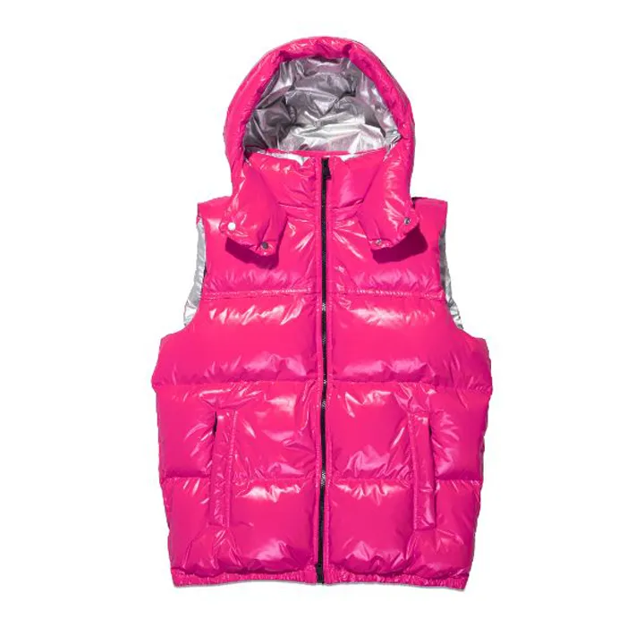 Nylon Puffer Vest (Pink) - P623PPKV423PNK