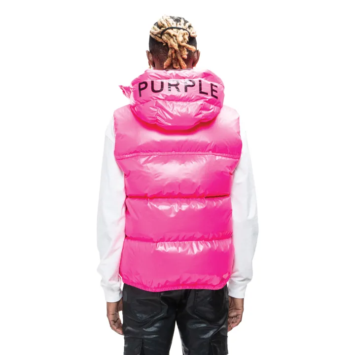 Nylon Puffer Vest (Pink) - P623PPKV423PNK