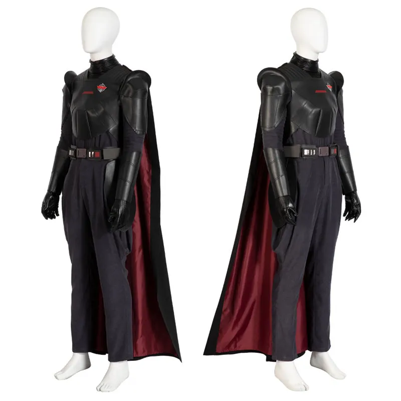 Obi Wan Kenobi Grand Inquisitor Cosplay Costume Star Wars Black Cloak Suit