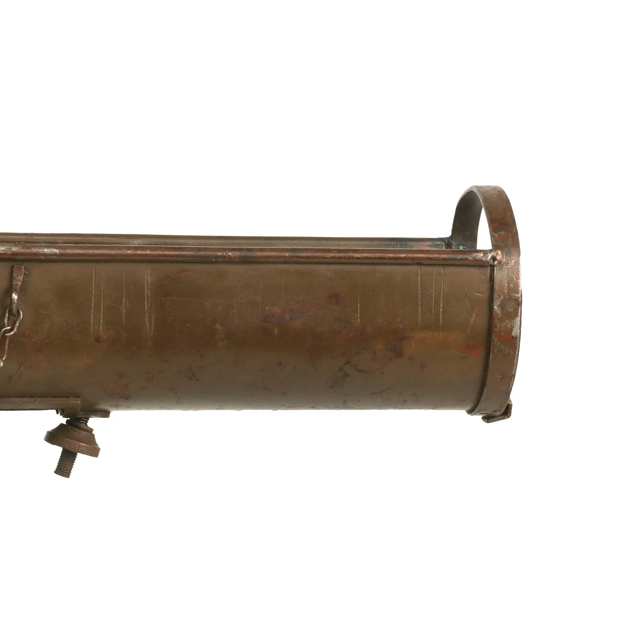 Original WWII British PIAT Anti-Tank Display Bomb Launcher Serial IC/A 90134 with Original Paint, Sling, and Monopod - Inert