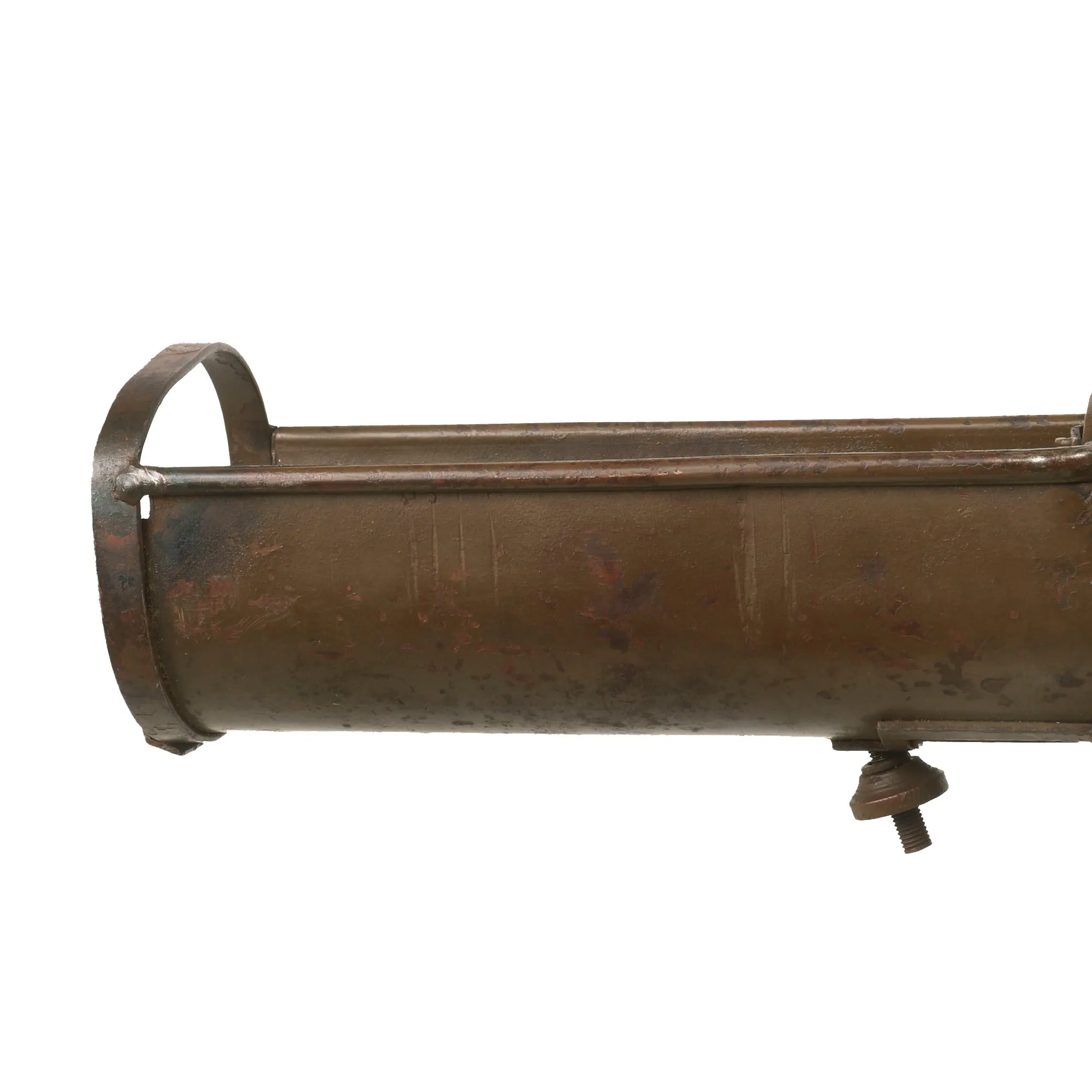 Original WWII British PIAT Anti-Tank Display Bomb Launcher Serial IC/A 90134 with Original Paint, Sling, and Monopod - Inert