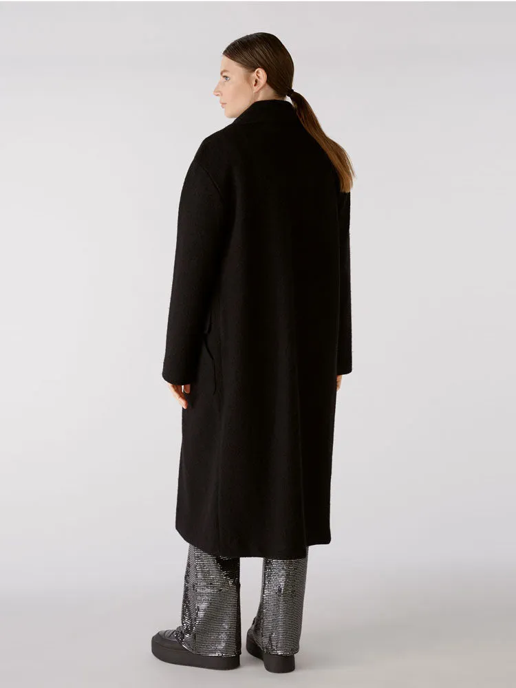 Oui Wool Coat Black