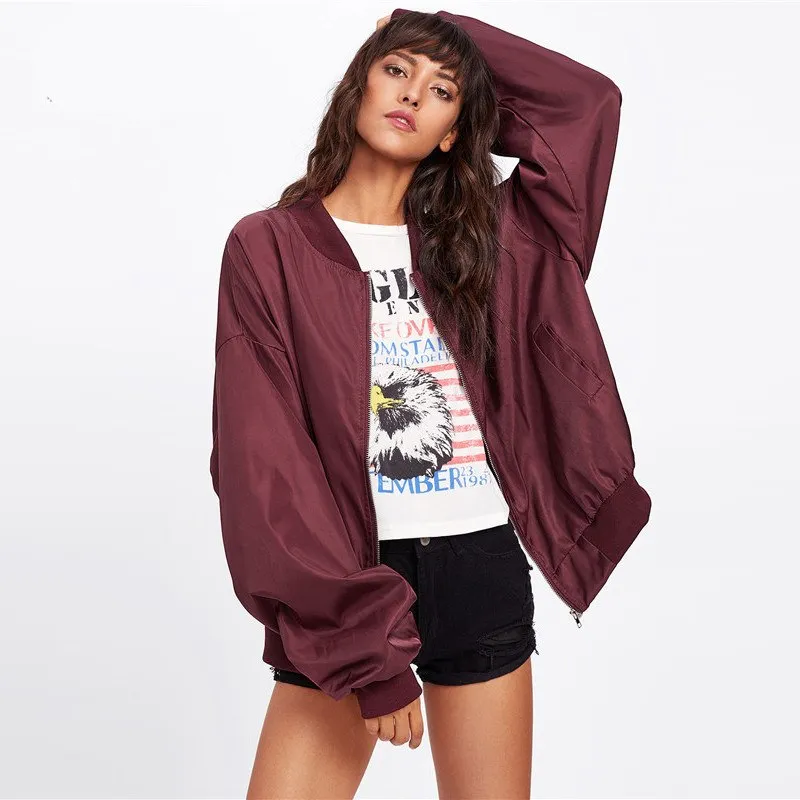 Oversized Bomber Jacket