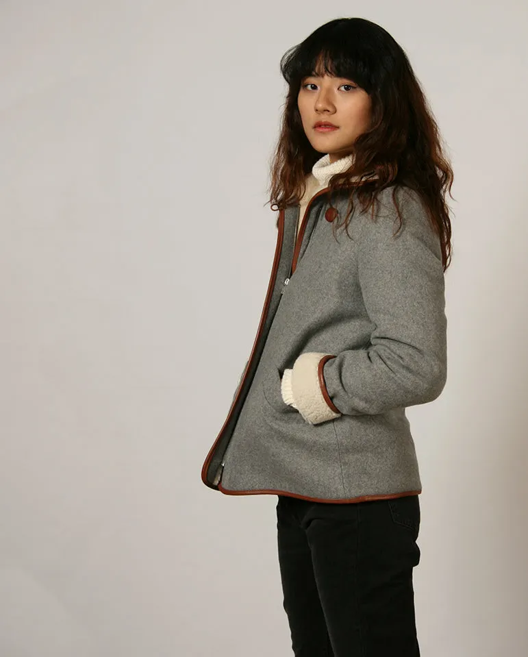 Paolo Coat Cloud Grey