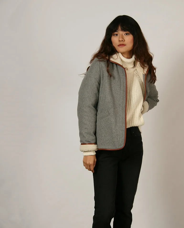 Paolo Coat Cloud Grey