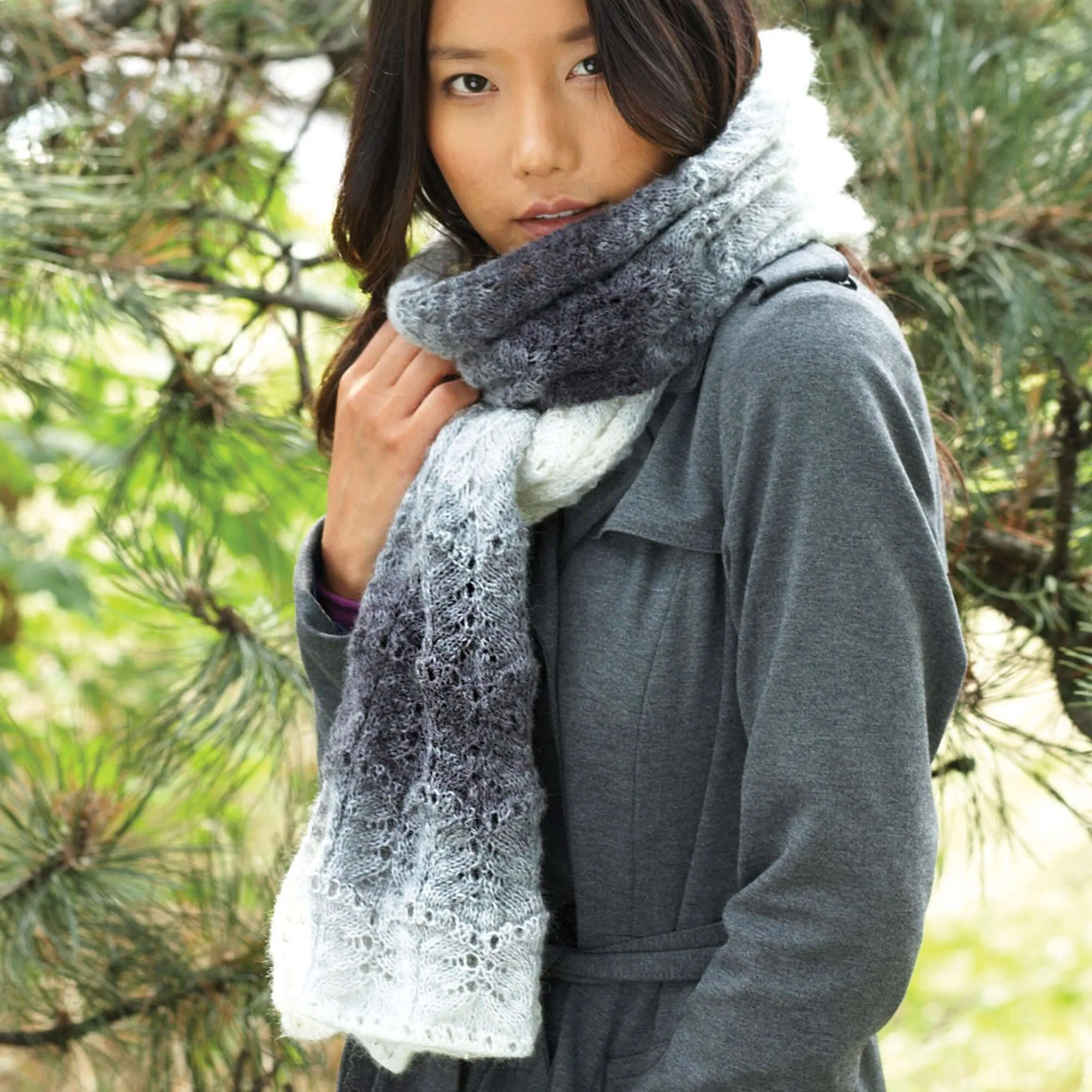 Patons Knit Lofty Ripple Scarf