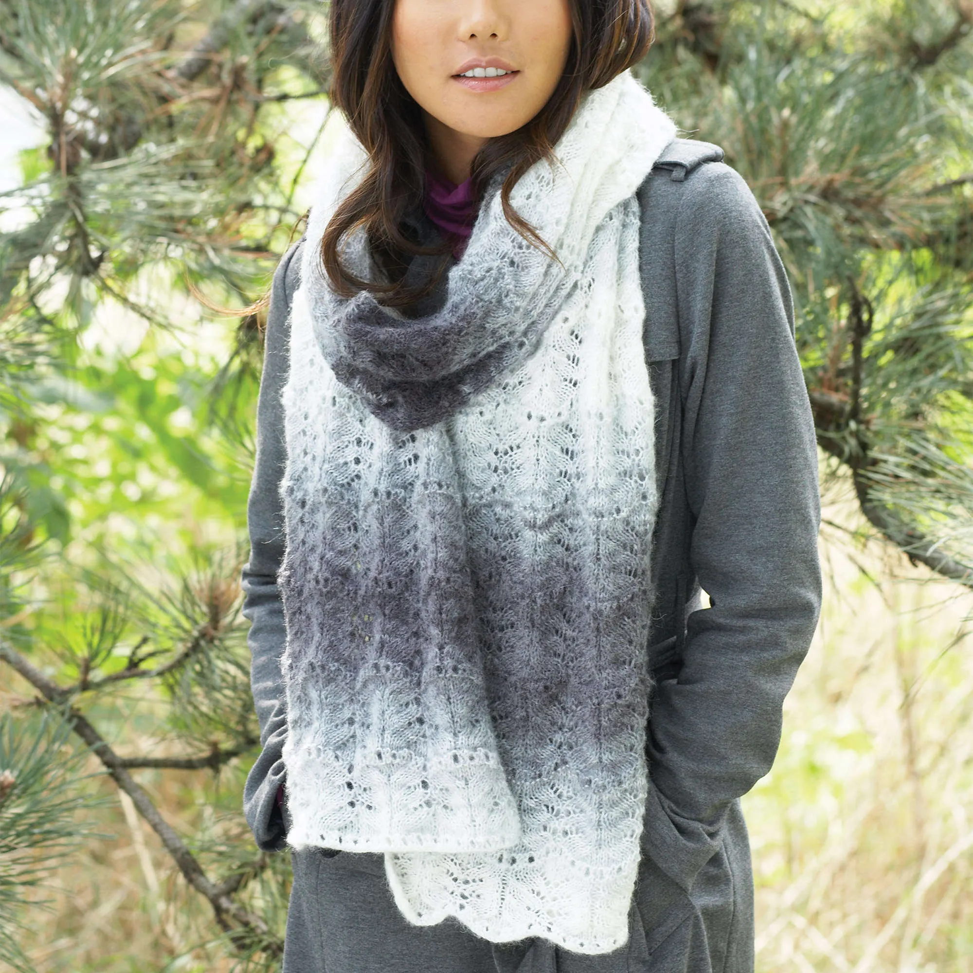 Patons Knit Lofty Ripple Scarf