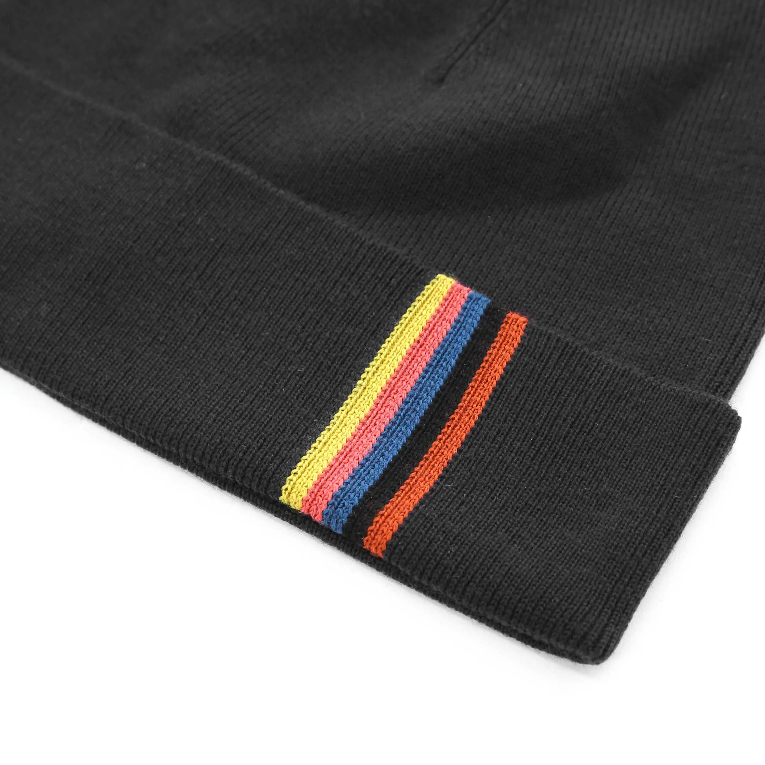 Paul Smith Artist End Beanie Hat in Black