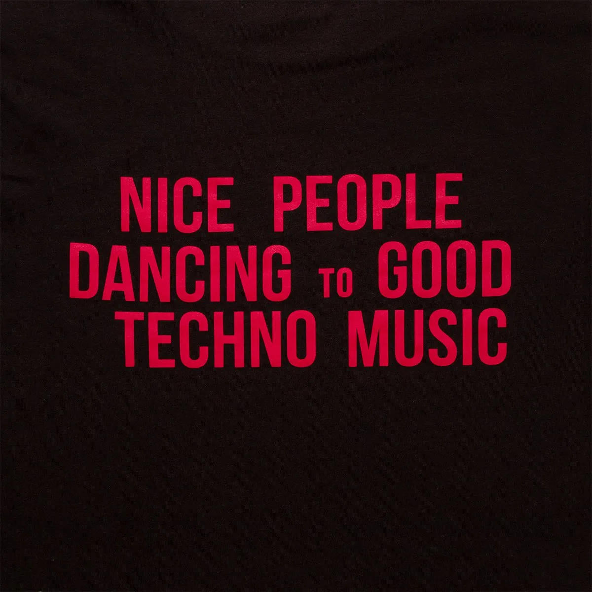 Peoples Techno Back Print- Pullover Hood - Black