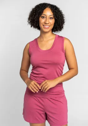 Phoebe Lounge Tank - Red Violet