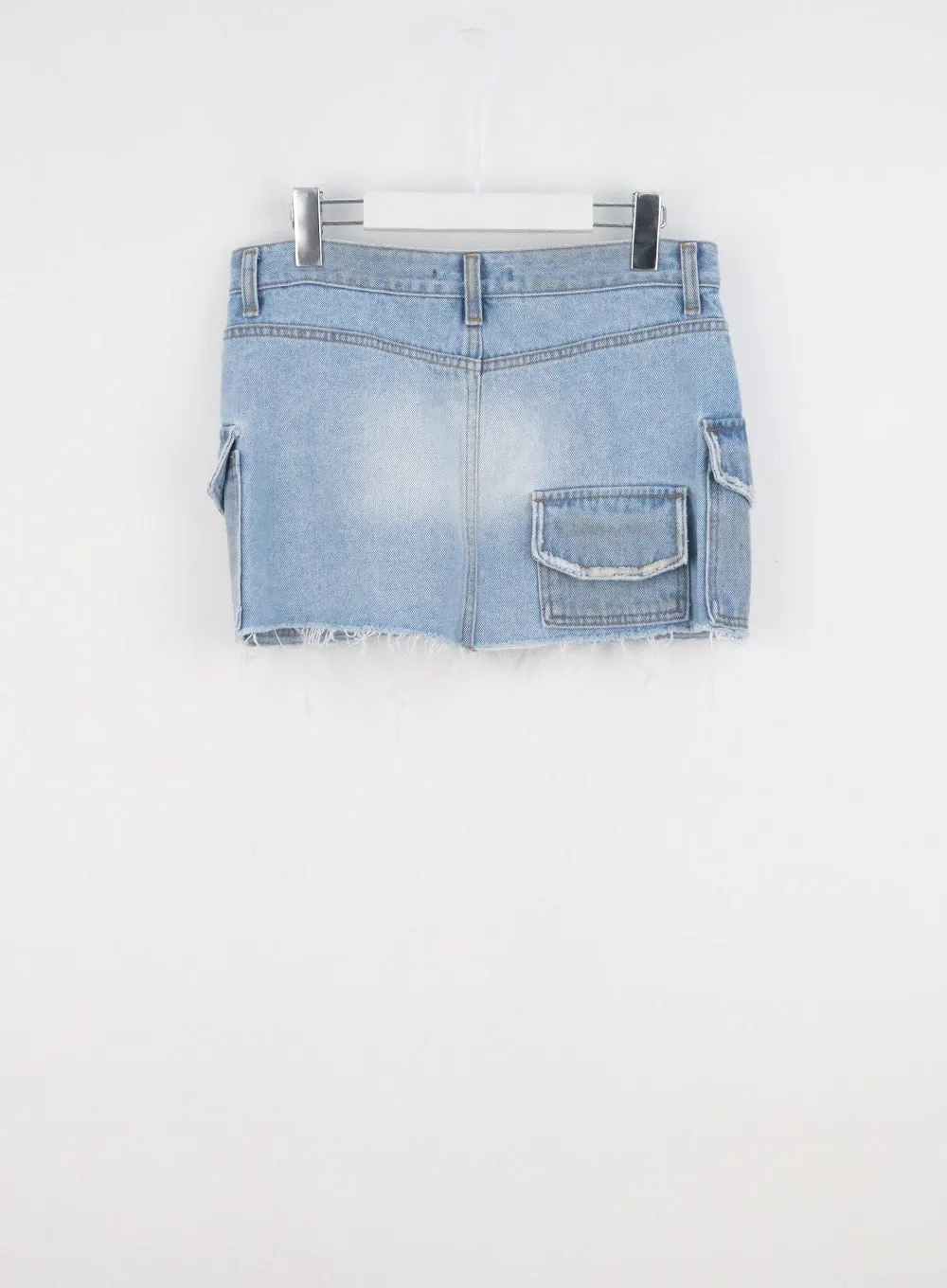 Pocket Denim Mini Skirt CL320