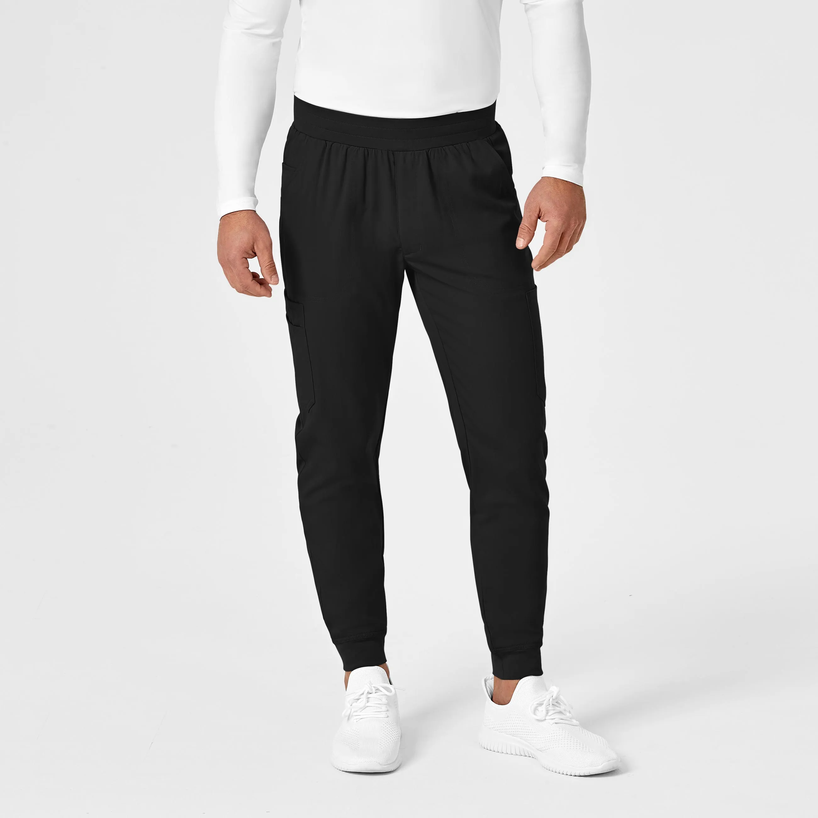 PRO Men's Cargo Jogger Scrub Pant - Black