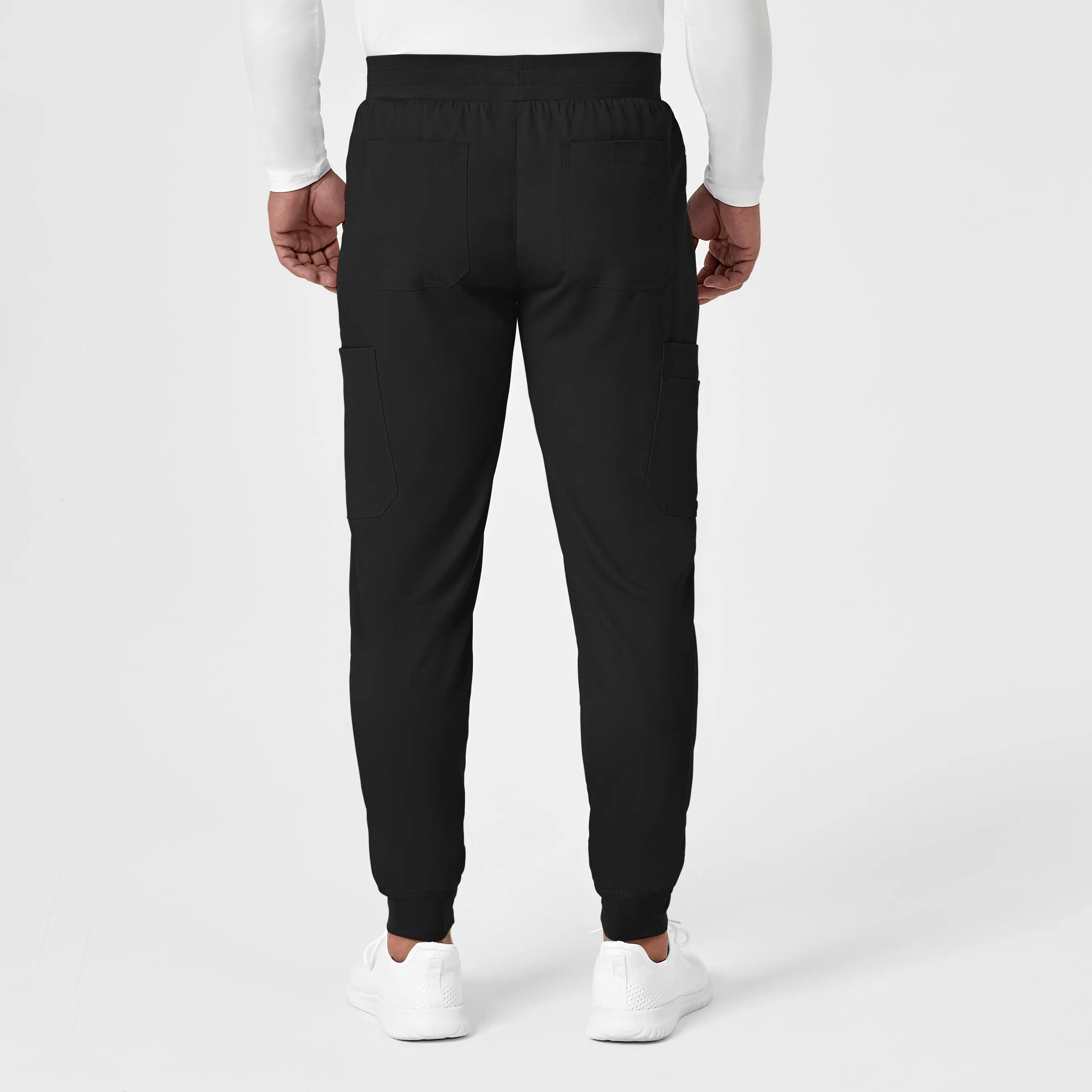 PRO Men's Cargo Jogger Scrub Pant - Black