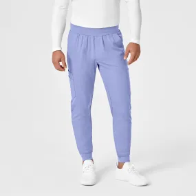 PRO Men's Cargo Jogger Scrub Pant - Ceil Blue