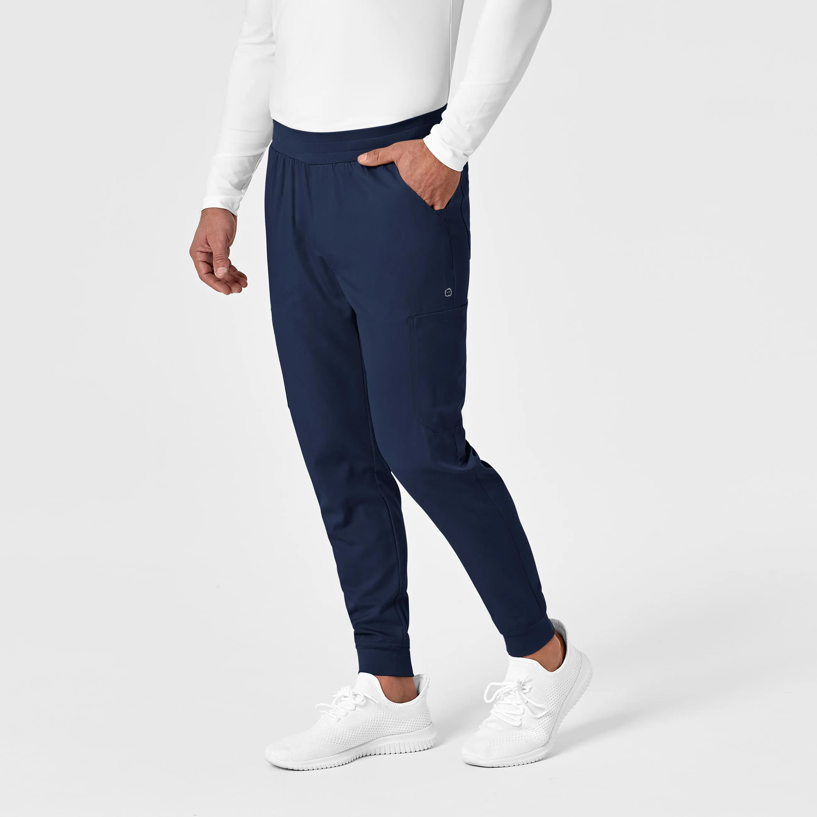 PRO Men's Cargo Jogger Scrub Pant - Navy