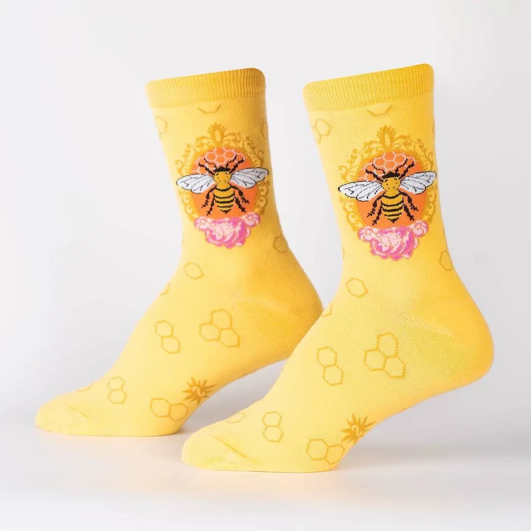 Queen Bee Women's Crew Socks - 3 Pack