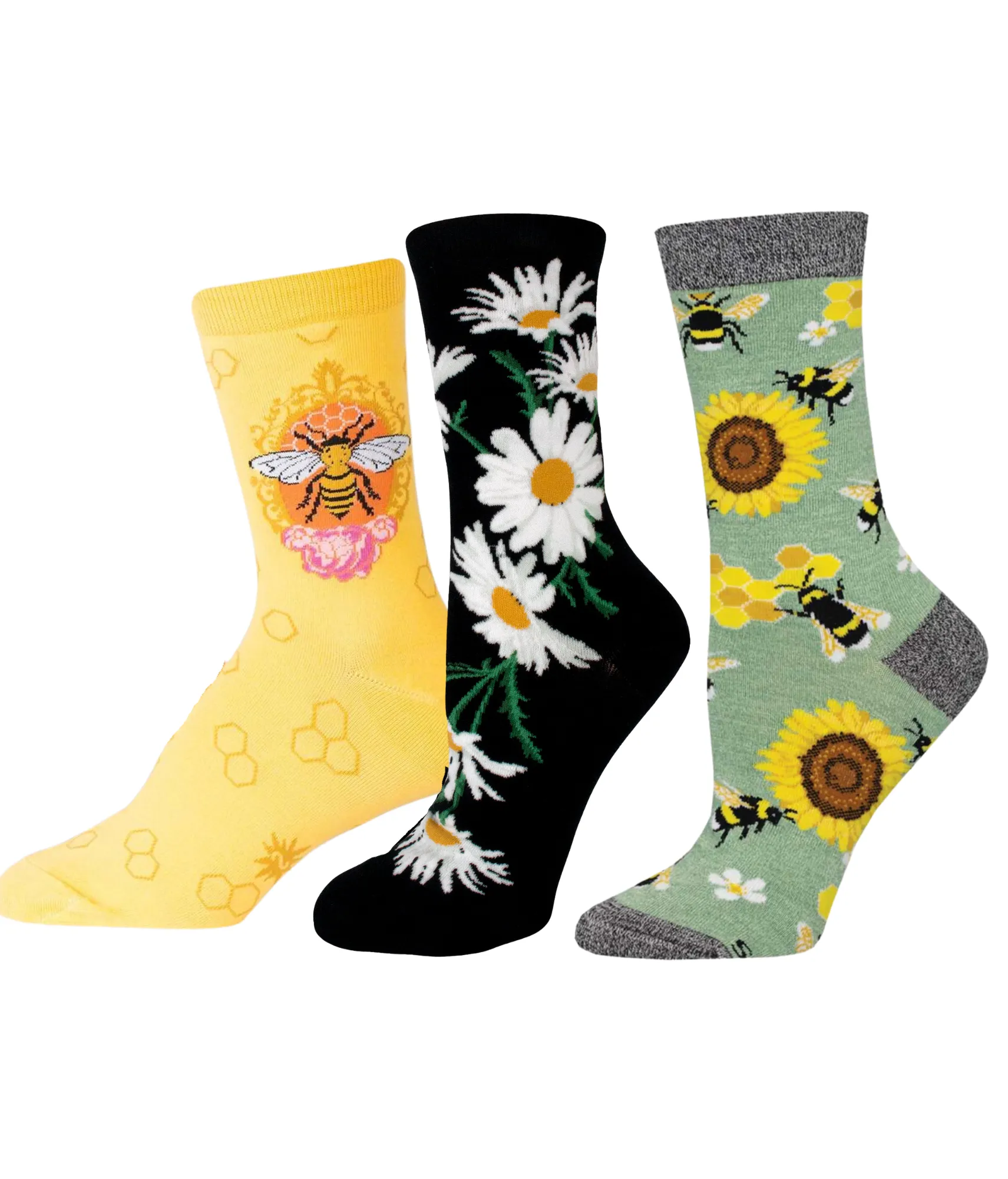 Queen Bee Women's Crew Socks - 3 Pack